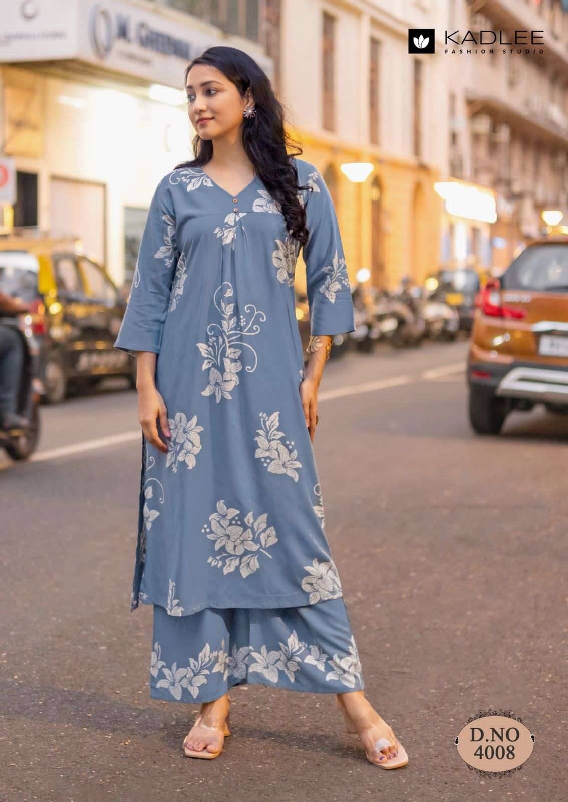 Heer Vol 2 By KADLEE 4007 To 4012 Series Beautiful Festive Suits Colourful Rayon Print Co-ord sets At Wholesale Price